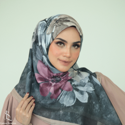 Luissa Flora Pure Comfort Hijab Segi Empat 120cm