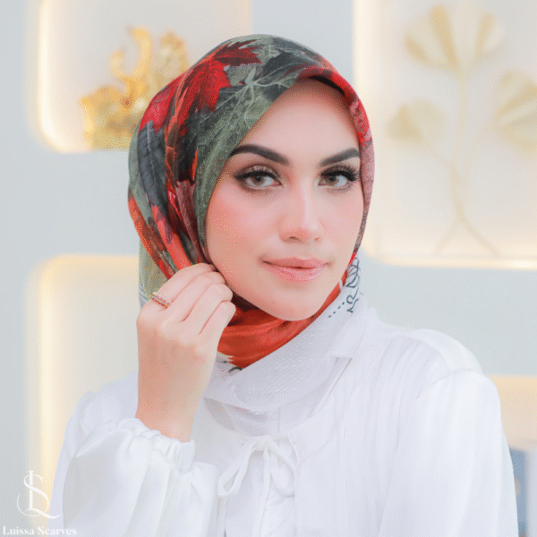 Luissa Luruh Tropis Luxe Tassel Segi Empat 100cm - Gambar 3