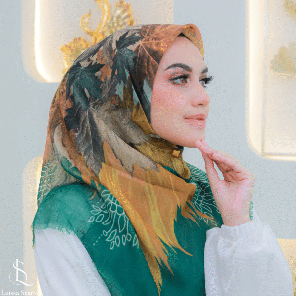 Luissa Luruh Tropis Luxe Tassel Segi Empat 100cm - Gambar 4