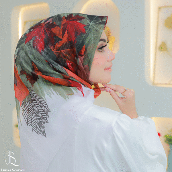 Luissa Luruh Tropis Luxe Tassel Segi Empat 100cm - Gambar 2