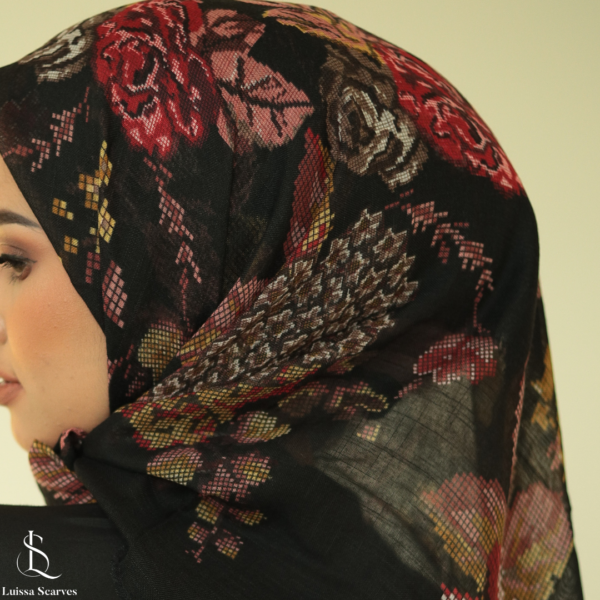 Luissa Mozaik Lembut Luxe Tassel Segi Empat 100cm - Gambar 5